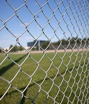 Chain link fence installation
